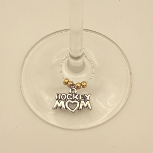 Hocky mom bedel wijnglasring