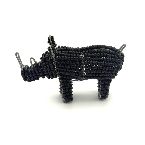 zijkant zwarte neushoorn
