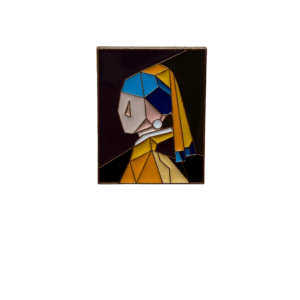 Pin broche meisje met de parel